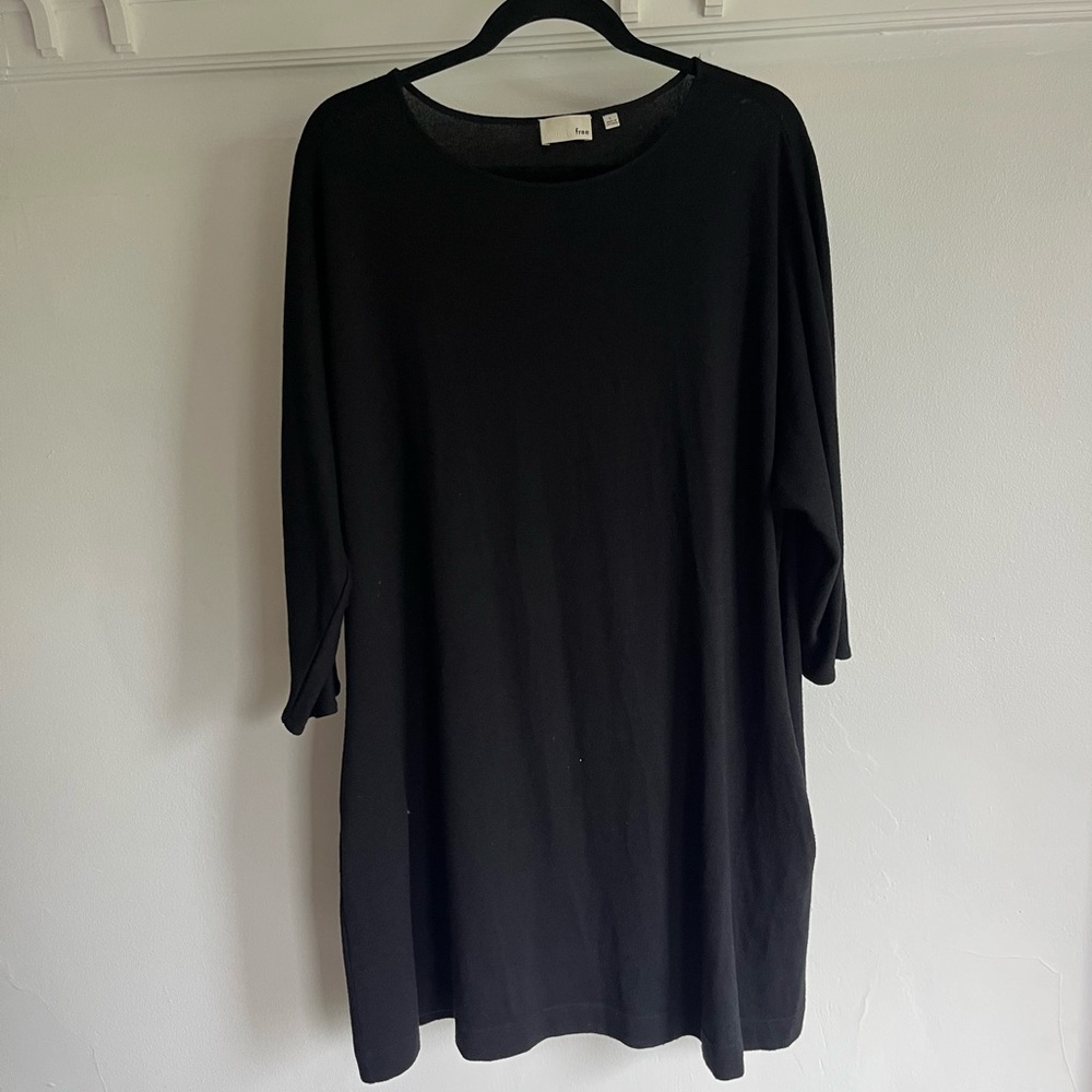 Wilfred Free Black Long Sleeve Dress with pockets